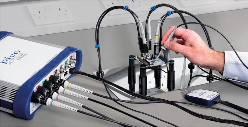 PICO TECHNOLOGY PICO PROBE HOLDER KIT WITH 4 X P Probe Holder Kit, PCB Holder w/Probes, 4 x P2056, 500MHz, Base Plate, Cable Holder Set, Washers