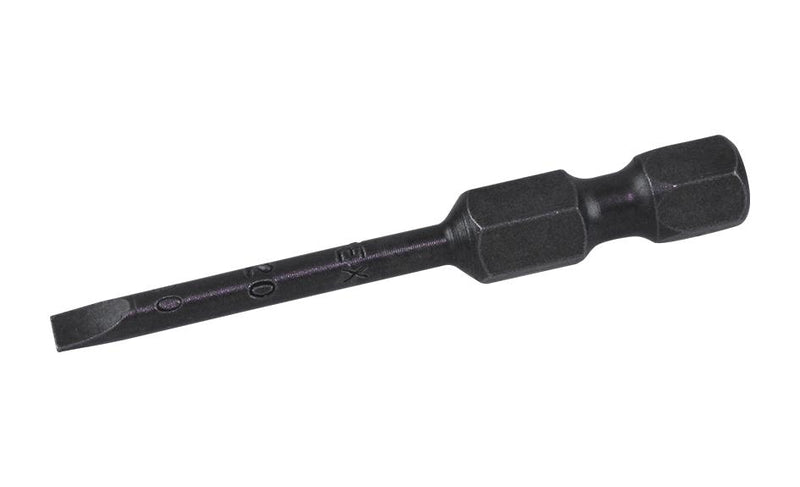 APEX 320-000X HEX BIT, SLOTTED, 3.1MMX49MM, STEEL