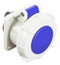 Multicomp PRO MP011095 MP011095 Pin &amp; Sleeve Connector 32 A 230 V Panel Mount Socket 2P+E Blue White