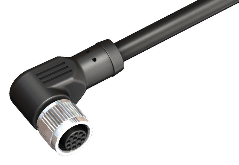 ALTECH CBF12-R12N0-05BPVC CBL ASSY, 12P R/A M12 RCPT-FREE END