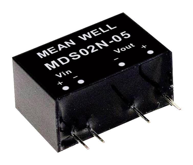 MEAN WELL MDS01L-05N Isolated Through Hole DC/DC Converter, ITE, Industrial & Medical, SIP, 1 W, 1 Output, 5 V