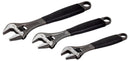 BAHCO ADJUST 3-90 Adjustable Wrench Set, Central Nut, Rubber Handle, Alloy Steel, 3 Pieces, ERGO Series