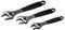BAHCO ADJUST 3-90 Adjustable Wrench Set, Central Nut, Rubber Handle, Alloy Steel, 3 Pieces, ERGO Series
