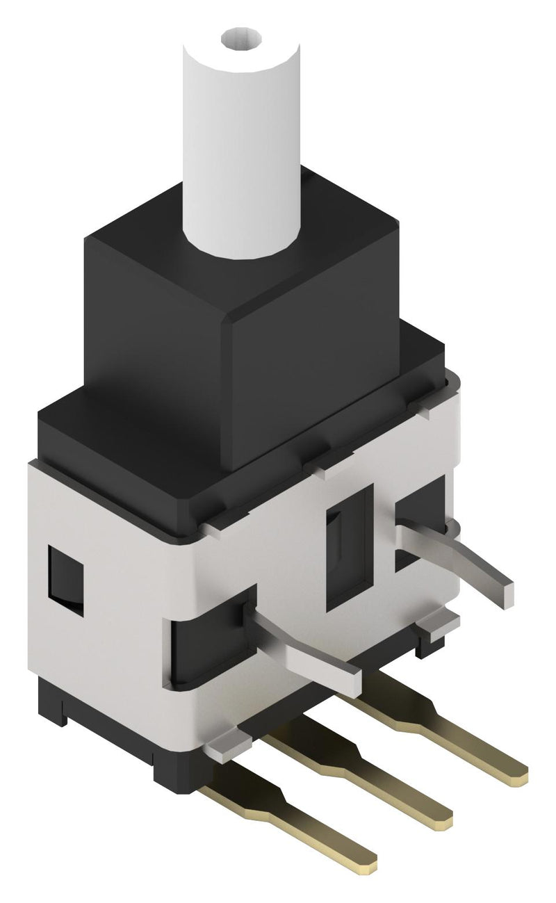 WURTH ELEKTRONIK 465031772505 Pushbutton Switch, WS-PBTU Series, SPDT, On-(On), Plunger for Cap, White