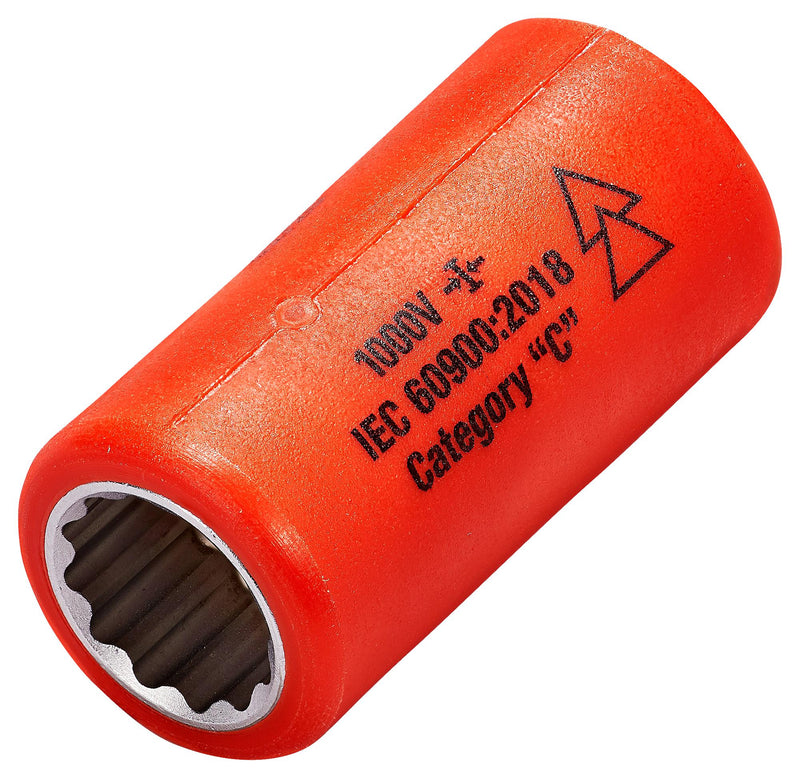 INSULATED TOOLS LTD 01720 Impact Socket, 3/8" Drive, 13 mm AF, 44 mm Length
