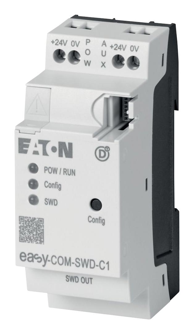 EATON MOELLER EASY-COM-SWD-C1 Communication Module, TCP/IP, IP20, 24 VDC, EASY Series