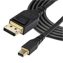 Startech DP14MDPMM2MB DP14MDPMM2MB Audio / Video Cable Assembly Mini Displayport Plug 6.6 ft 2 m Black