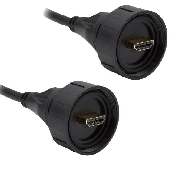 BULGIN LIMITED PX0868/3M00. CABLE ASSY, 19P HDMI PLUG-PLUG, 9.8