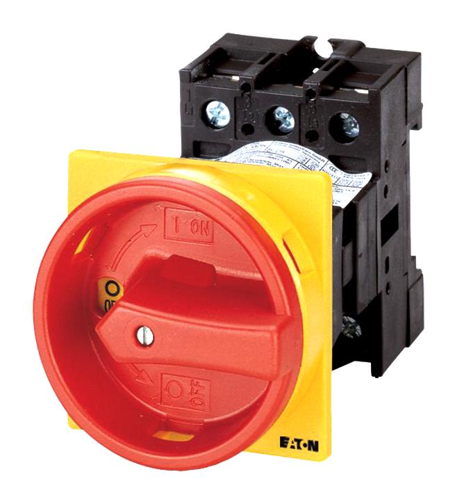 EATON MOELLER P1-25/V/SVB/N Switch Disconnector, Main, 3 Pole, 690 V, 25 A, IP65, NEMA 1, Screw, Rear Mount