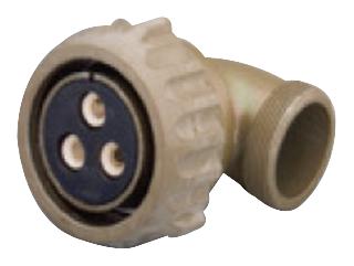 AMPHENOL INDUSTRIAL GTC08F24-11S Circular Connector, GTC Series, MIL-DTL-5015 Series, Right Angle Plug, 9 Contacts, Crimp Socket