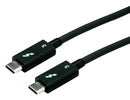 ROLINE 11.02.9040 USB Cable, Type C Plug to Type C Plug, 500 mm, 19.7 ", Black