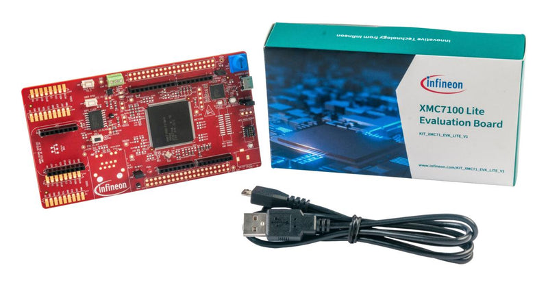 INFINEON KITXMC71EVKLITEV1TOBO1 Evaluation Kit, XMC7100D-F176K4160AA, 32bit, ARM Cortex-M7F / Cortex-M0+