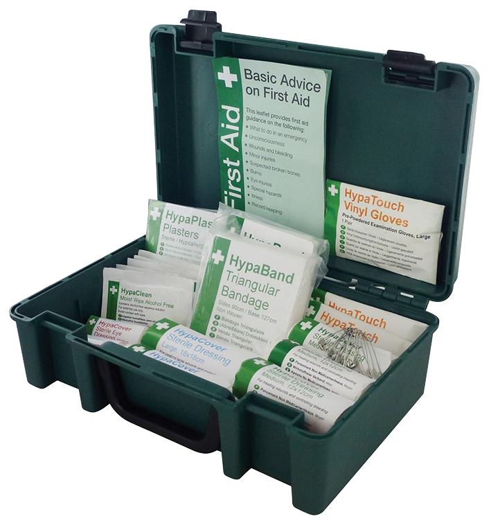 SAFETY FIRST AID GROUP K10AECON 1-10 PERSON FIRST AID KIT,GREEN BOX