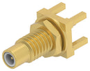 TE CONNECTIVITY 2477165-1 RF / Coaxial Connector, SMC Coaxial, Straight Jack, Through Hole Vertical, 50 ohm, Brass