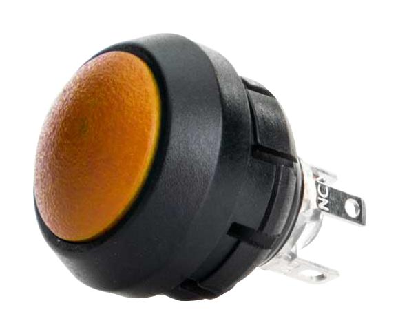 ITW SWITCHES SA12-RB-N-OR-S-N-G Industrial Pushbutton Switch, SA12 Series, 13.58 mm, SPDT-DB, Momentary, Round Domed, Orange
