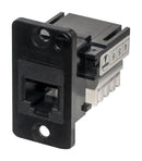 TUK KSH66BPM KSH66BPM Modular Connector RJ12 Jack 1 x (Port) 6P6C Panel Mount