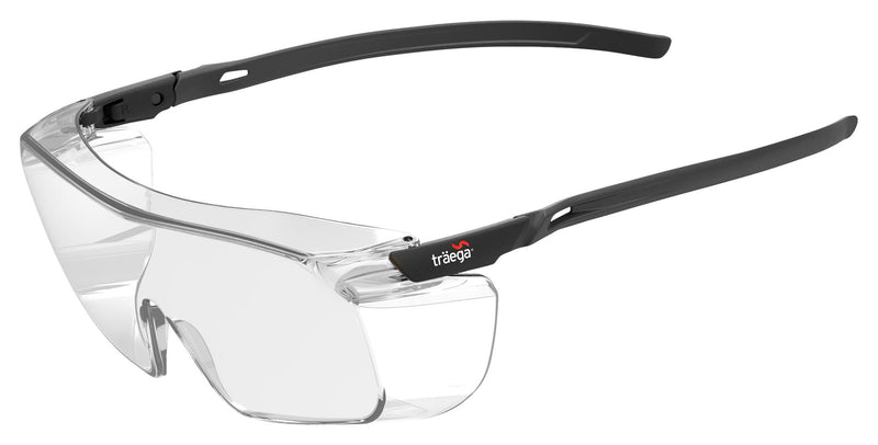 UCI EY/UC/GL/ORTA/CL Safety Glasses, Anti-Scratch, Clear Lens, Over-The-Glasses