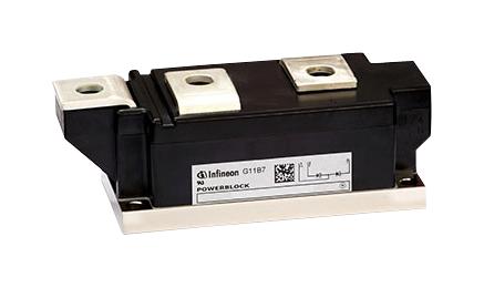 INFINEON DD700N22KHPSA3 Diode Module, 2.2 kV, 700 A, 1.36 V, Dual Series DD700N22K, SP001146654