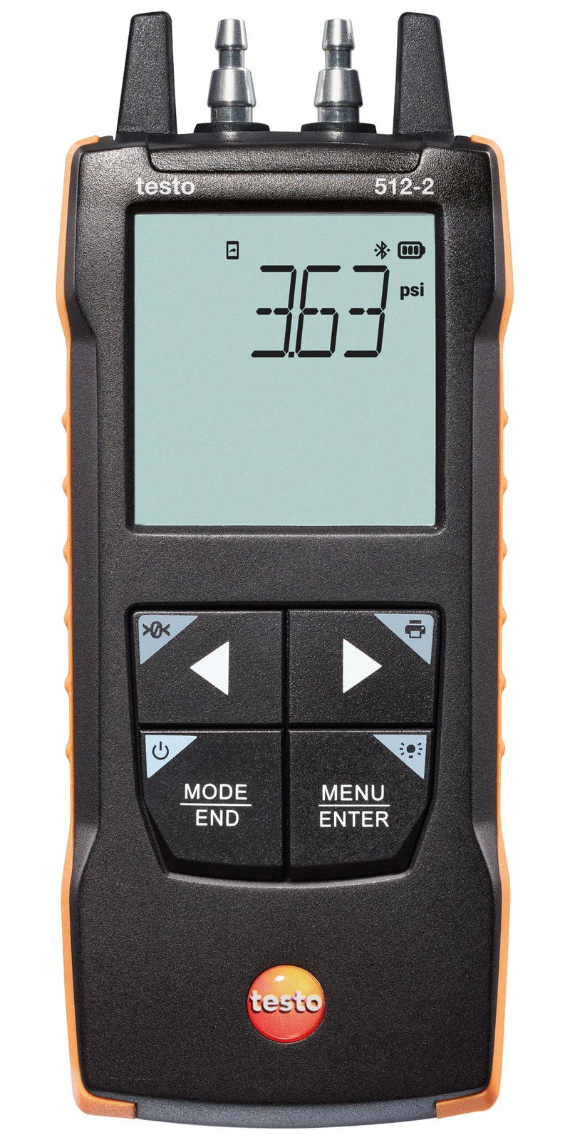 TESTO 0563 2512 Pressure Manometer, Testo&nbsp;512-2, 0hPa to 2000hPa, 1, 0.5 %, -20 &deg;C to 50 &deg;C