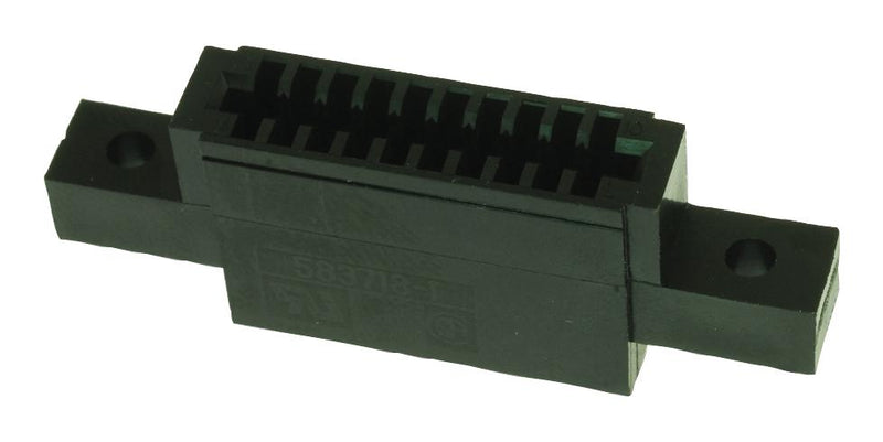 AMP - TE CONNECTIVITY 583718-1 Card Edge Connector, Dual Side, 1.78 mm, 20 Contacts, Panel Mount, Straight