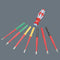 WERA K K VDE STAINLESS 8 EXTRA SLIM 1 TIE Screwdriver Set, VDE, Handle/Torx/Hook and Loop Fastener Strip, 8 Piece