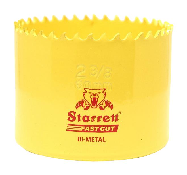 Starrett FCH0238 FCH0238 Holesaw Bi-Metal 60mm Blade Diameter 41mm Cutting Depth New