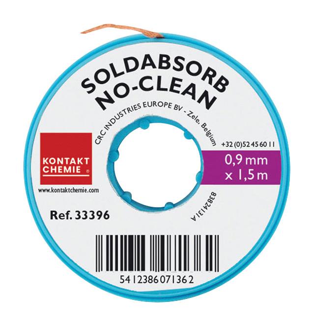 Kontakt Chemie SOLDABSORB NO CLEAN 1.5M 09 MM SOLDABSORB Clean MM NO-CLEAN Solder Absorbant New
