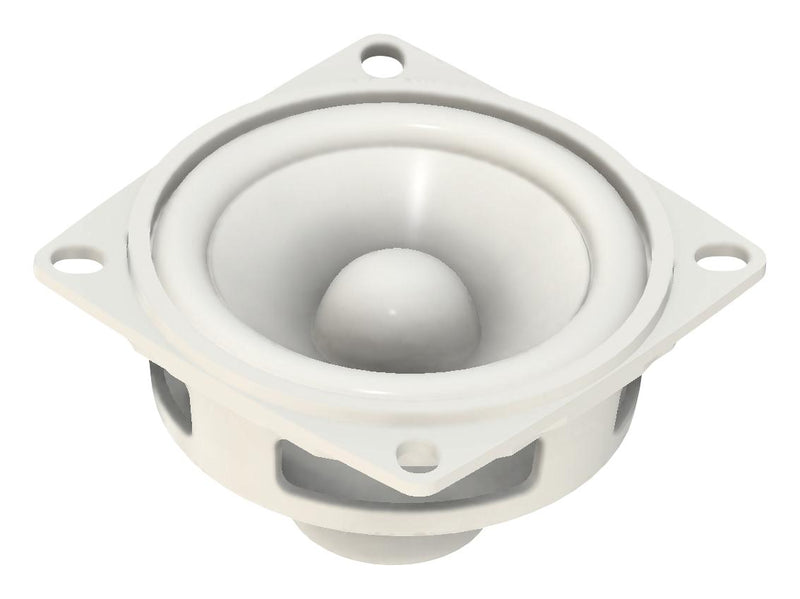 PUI AUDIO AS05208PS Speaker, General Purpose, 130 Hz to 15 kHz, 8 ohm, 5 W, 97 dB, Round with Square Frame, Panel Mount