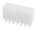MOLEX 39-29-6148 Rectangular Connector, Mini-Fit Jr. 5566 Series, 14 Contacts, Header, 4.2 mm, Through Hole, 2 Row