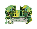 SIEMENS 8WH6000-0CK07 DIN Rail Mount Terminal Block, PE Thru, 2 Ways, 20 AWG, 4 AWG, 16 mm², Clamp