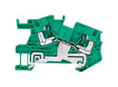 SIEMENS 8WH6001-0CG07 DIN Rail Mount Terminal Block, PE INSTA Thru, 2 Ways, 24 AWG, 10 AWG, 4 mm², Clamp