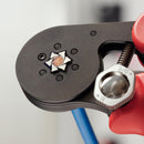 KNIPEX 97 53 14 SB Crimp Tool, Hexagonal, Ratchet, 0.08 to 16mm² & 2 x 10mm² Twin Wire Ferrules