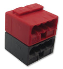 WAGO 243-211 Standard Terminal Block, Grey/Red, 243, 8 Contacts, Terminal Block, Standard, Cable Mount, 20 AWG