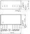 TRACO POWER TMR 6-1210 Isolated Through Hole DC/DC Converter, ITE, SIP, 2:1, 6 W, 1 Output, 3.3 V