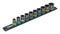 WERA 05005451001 Socket Set, 3/8" Drive, 10/13/15/16/17/18/19/21/22/24mm Sockets & Rail, 10 Pieces