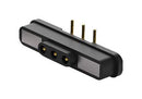 EDAC 685E0321350120E Magnetic Connector, 3 Contacts, Plug, Right Angle, 2.7 mm, 2 A, Black