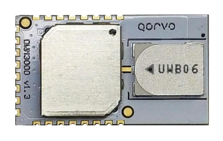 QORVO DWM3000TR13 Transceiver Module, GPIO/SPI, 8.25 GHz, 6.8 Mbps, 55 mA, 2.5 to 3.6V