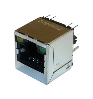AMPHENOL COMMUNICATIONS SOLUTIONS RJE441881411 Modular Connector, RJ45 Jack, 1 x 1 (Port), 8P8C, Cat5e, Through Hole Mount