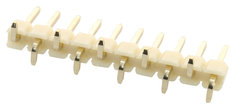 MULTICOMP PRO 2211SM-10G-B1-TB Pin Header, Board-to-Board, 2.54 mm, 1 Rows, 10 Contacts, Surface Mount
