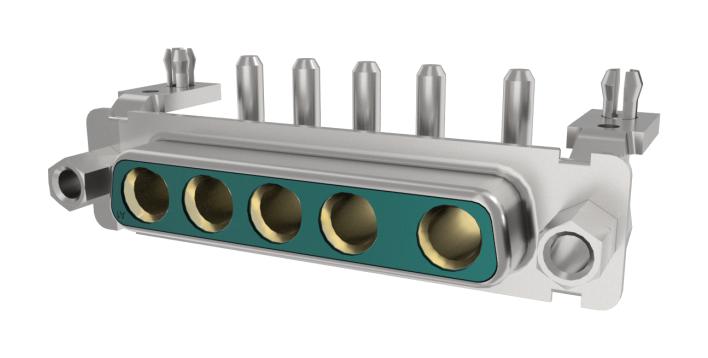 AMPHENOL COMMUNICATIONS SOLUTIONS DBV5W5S500H9KLF Combination Layout D Sub Connector, High Power Series, DB-5W5, Receptacle, 5 Contacts, 5 Power