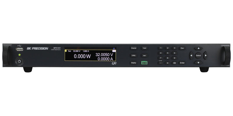 B&K PRECISION MPS1001 Modular Power Supply, 1U, 4 Outputs, 1.2 kW, Programmable