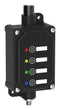BANNER ENGINEERING LCA130T4-TL50BGYR600Q Andon Tower Light, 4 Tiers, Blue/Green/Red/Yellow, 4 Pin M12 Connector, 30VDC, IP54/IP65