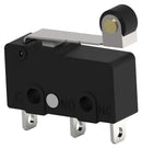 OMRON ELECTRONIC COMPONENTS D2F-01L2-D3 Microswitch, Ultra Subminiature, Hinge Roller Lever, SPDT, Solder Lug, 100 mA, 30 V