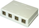 TUK SEKH4 Modular Connector, Keystone, Connection Box - RJ45, 1 x 4 (Ganged), 8P8C, Cat8 GTIN UPC EAN: 5055386504241