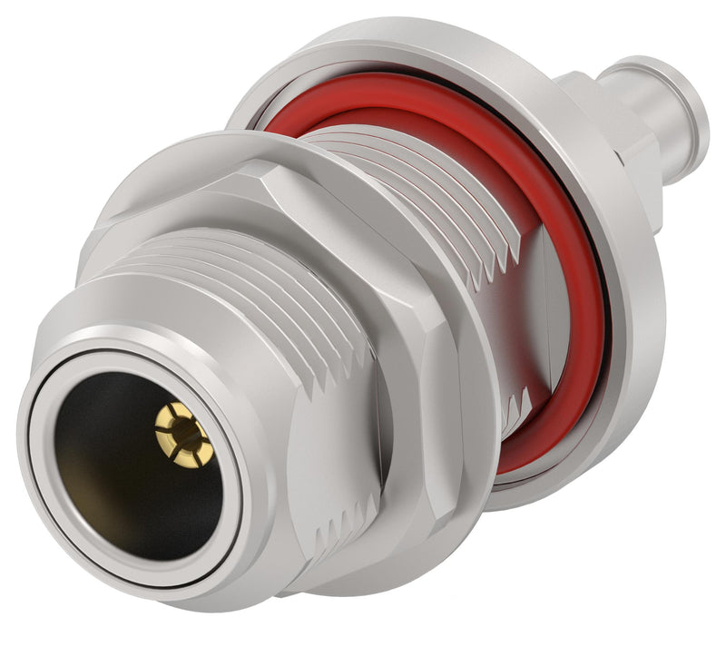 TE CONNECTIVITY 2486510-1 RF COAX CONN, N BLKHD JACK, 50 OHM, CBL