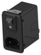 CORCOM - TE CONNECTIVITY 12HPSNS1-NG Filtered IEC Power Entry Module, IEC C14, Medical, 12 A, 250 VAC, DPST, Single 6-1609158-5