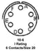 AMPHENOL AEROSPACE MS3126F10-6S CIRCULAR CONNECTOR, PLUG, 10-6S, CABLE