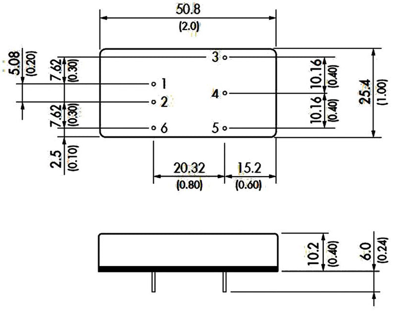 TRACO POWER TEN 20-4813WIN Isolated Through Hole DC/DC Converter, ITE, DIP, 4:1, 20 W, 1 Output, 15 V