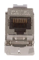 PANDUIT KJS6X88TC Modular Connector, Punchdown Module, RJ45 Wired Jack, 1 x 1 (Port), 8P8C, Cat6a, Cable Mount