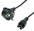 ROLINE 19.08.1028 Mains Power Cord, 90° CEE 7/7 Plug to IEC 60320 C5, 1.8 m, 2.5 A, 250 VAC, Black